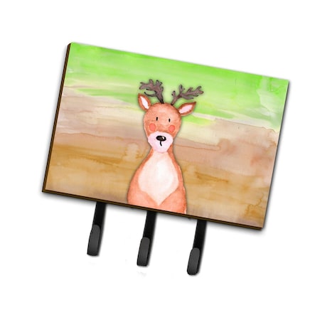 Carolines Treasures Deer Watercolor Leash or Key Holder BB7435TH68